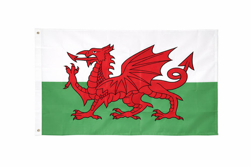 Embroidered wales flag - ,