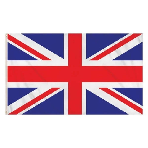 Union jack flag brass - brass, eyelets