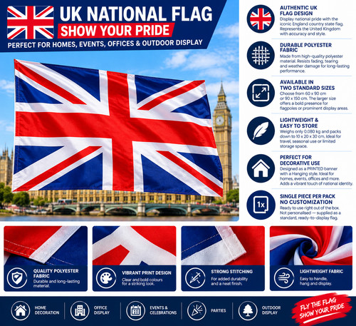 Sewn union jack - jack, 5x3ft