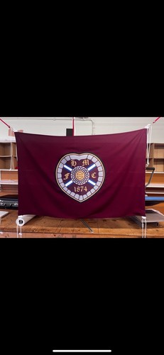 Hearts football flag - football, 6ft