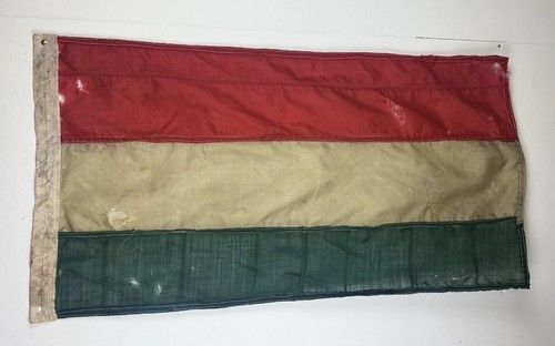 Vintage hungarian flag sewn - vintage,
