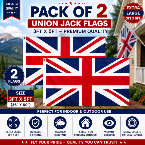 Union jack flag brass - union,
