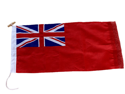 Sewn embroidered red - red, ensign