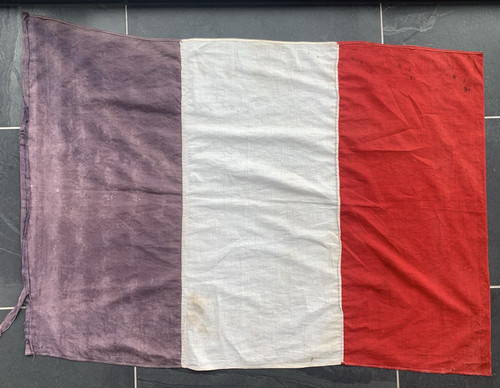 Vintage french tricolour faded - french,