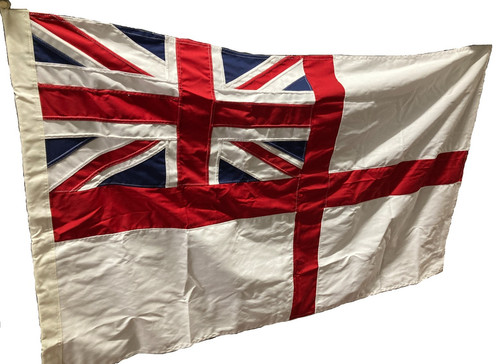 White ensign naval flag - white,