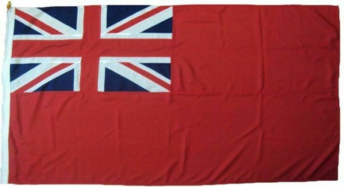 Red ensign sewn embroidered - red,